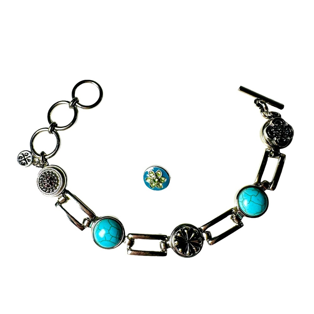 GS Petite Snap Dazzle‎ Silver Bracelet